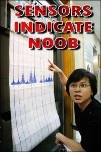 ''Sensores indicando noob''