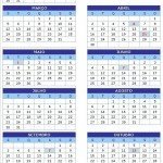 Feriados nacionais no calendário 2012