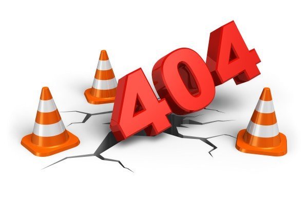 Telas diferentes do erro 404