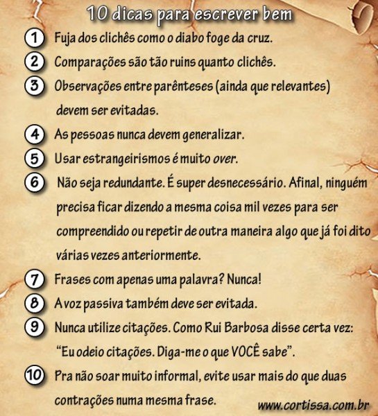 Dicas de humor para escrever bem o português