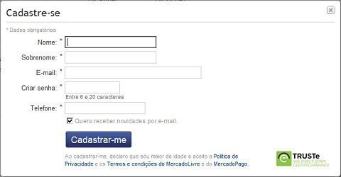 Como se cadastrar no Mercado Livre