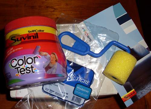 Kit de teste de cor da Suvinil