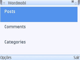 Aplicativo para postar no WordPress pelo Symbian