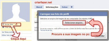Editando seu perfil no Facebook